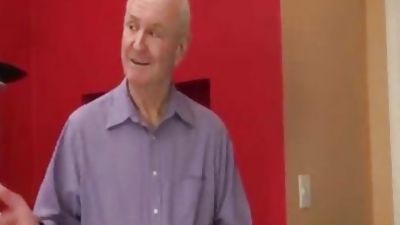 O4M - young Daddy Cums For An Interview, Old And Young, Teen, Daddies, Old, Young