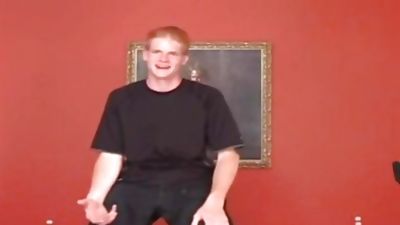 Thick-Dicked Ginger Gets Blown, Big Cock, Blowjob, Handjob, Gay
