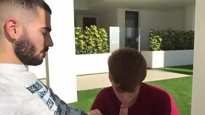Fucking in the new house with a cumshot in common áreas, Creampie, Teen, Gay