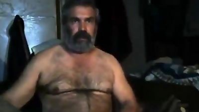 Beautiful Spanish Daddy Jerking Off, Big Cock, Masturbating, Webcam