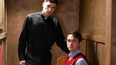 Straight Catholic Altar Boy Sex With Priest While Confessing, Anal, Blowjob, Handjob, Gay