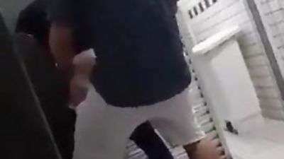 Quick fuck while cruising in the toilets, Amateur, Anal, Gay