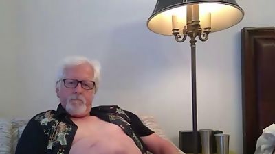 Silver hair daddy Cum, Amateur, Big Cock, Gay