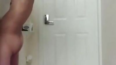 Hung uncut twink shoots big at the gloryhole, Amateur, Blowjob, Gloryhole