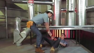 ClubInfernoDungeon - Construction Worker's Fist Buried Deep In Ass, Ass, Deepthroat, Gay, Club Inferno Dungeon