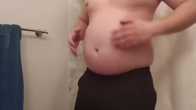 Ex jock tries on clothes, Blonde, Solo, Gay