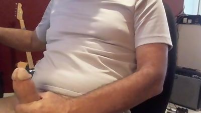 Dad pampers his monster cock, Big Cock, Masturbating, Mature, Monster Cock