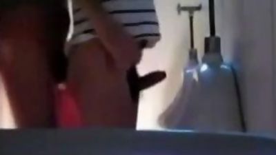 Public toilet fuck 35, Outdoor, Gay, Bareback