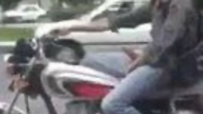 Dick flash while riding bike, Black, Masturbating, Outdoor