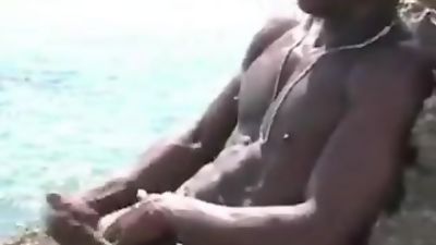 Jamaican Island Fantasy fingers ass n cums, Ass, Outdoor, Gay
