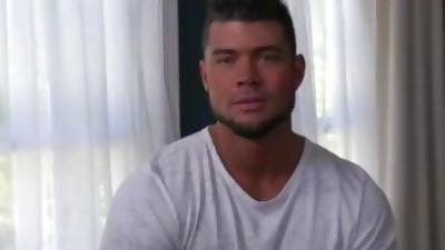 Behind the Scenes: Give A Warm Welcome To Brad Banks, Amateur, Brunette, Gay, Broke Straight Boys