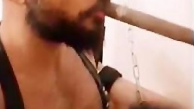 BERLIN GAR LEATHER MEGASTUD CIGAR FUCKS SLING - Original File, Amateur, Fetish, Piercing, Gay