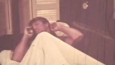 TOP VINTAGE #7 1960's Scott & Joe. Hairy College Athletes Wrestle naked., Closeup, Fetish, Gay