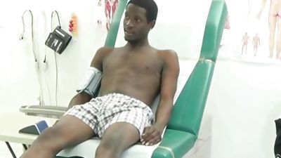 Wallace Longhorn - Physical Exam, Amateur, Big Cock, Black, Exam