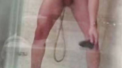 Shower BJ / Fucked, Anal, Big Cock, Blowjob, Gay, Shower