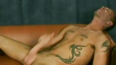 Guy tasting his ten inch dick and cumming on his face and in his mouth, Amateur, Facial, Solo, Gay