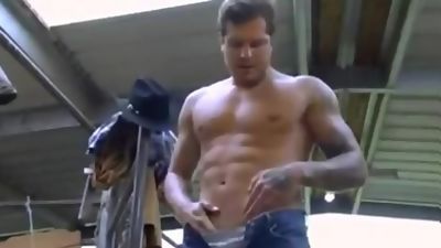 Horny Cowboy, Big Cock, Solo, Gay, Parker London