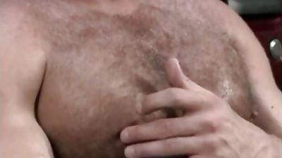 Erotic Bear Jackoff, Hairy, Solo, Gay