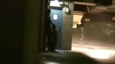 Stairway Loving, Amateur, Blowjob, Outdoor, Gay, Gay Violations