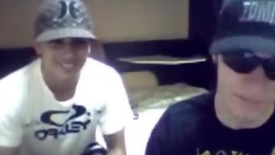 Bored straight guys having fun on cam, Amateur, Masturbating, Gay