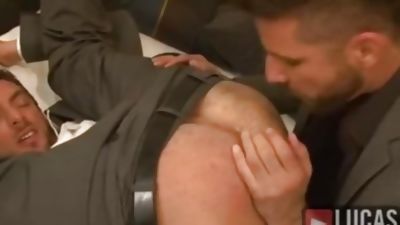 Muscular Businessmen Suck Cock, Anal, Ass, Fingering, Lucas Entertainment