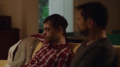 The boss is shy and embarrassed, the guy is mainly resistant, Blowjob, Group Sex, Old And Young