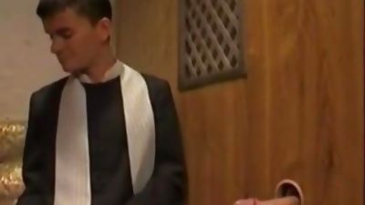 Father takes more than their confessions, Anal, Gloryhole, Gay