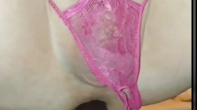 Leaky sissy in pink, Amateur, Anal, Masturbating
