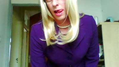 Purple Hoe Compilation, Amateur, Masturbating, Crossdresser