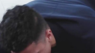 NoirMale - Muscular Black taddy fucks latino, Black, Interracial, Gay