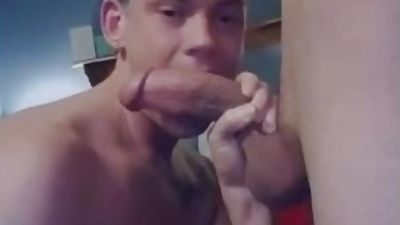 HungItalianStallion Sucks Huge Daddy Dick, Big Cock, Blowjob, Gay, HD Porn