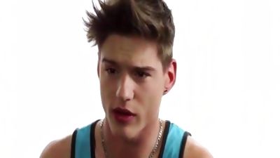 Liev Ivankov Rubs One Out, Leather, Rubber, Spandex