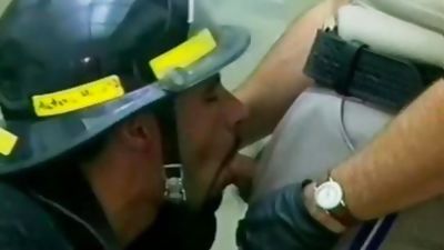 sexy Fireman And Police Officer nail On The bed, Uniform, Office, Police