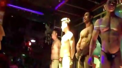 Thai Bodybuilder undressed Club, Asian, Cumshot, Glasses