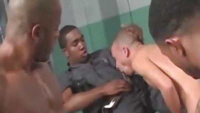 black Balled 7 Jail hammered, Big Cock, Black, Interracial