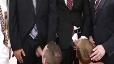 Mormonboyz - Elder Buckley & Elder Riley - Bishop Angus, Patriarch Smith & Brother Newman, Mature, Teen, Gay, Bishop Angus