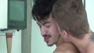 Hard nailing From Kitchen To Bedroom, Anal, Big Cock, Bareback