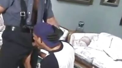 Cigar Smokin Copper receives Sucked And plowed By knob, Uniform, Hunks, Jocks