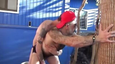 Damon Doggs hammer Filled sperm Holes - Scene two - Factory video, Ass, Doggystyle, Sperm, Damon Dogg