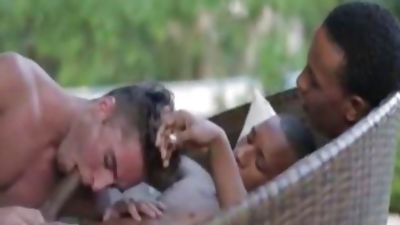 Two dark allies & My Boi smutty cleft., Black, Blowjob, Teen, Gay