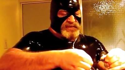 #GAGBEAR - gorgeous Rubber Kink, Cumshot, Gay, Daddies