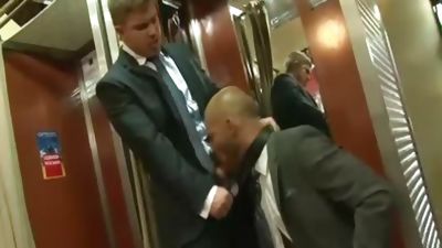 homo plowing in the dressing room, Hardcore, Ass To Mouth, Short Hair