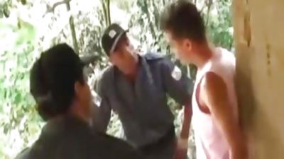 Playing With The Police, Blowjob, College, Bareback