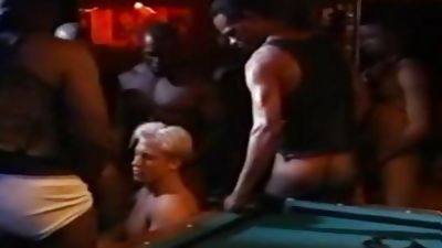 homo - darksome Leather bunch gang-sex, Black, Fetish, Gay