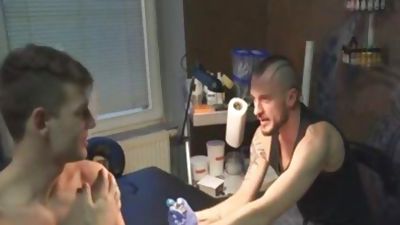 yummy Sex For cash In A Tattoo Studio, Amateur, European, Blowjob