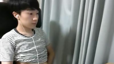 Korea Blue Glasses twink, Asian, Big Cock, Glasses