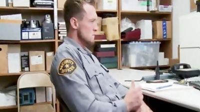handsome boy drilled By A Pervy Loss Prevention Officer, Uniform, Beauty, Office
