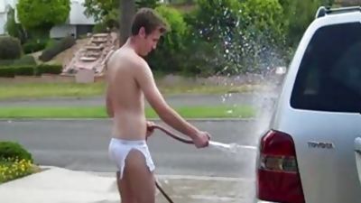 Boner lad exposed On The Public Street, Twinks, Public