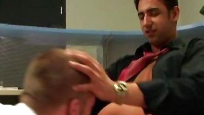 enjoyable blond homosexual acquires fucked In The Office, Blonde, Blowjob, Pornstar