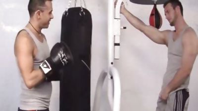 palatable jocks engulf cocks In The Gym, Blowjob, Pornstar, Hunks